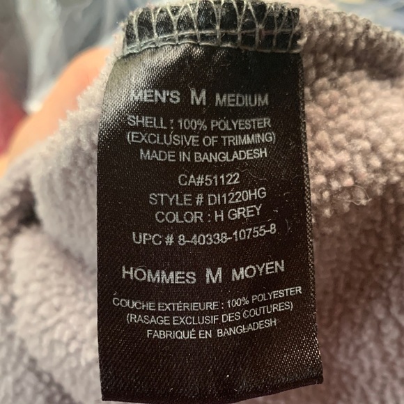 Realtree Medium Camo Grey Hooded Sweater Fleece line Warm Camping Hunting Hiking - Picture 5 of 8